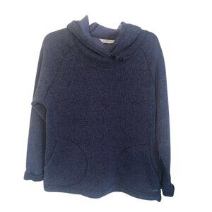 Woolrich Ladies  XLg Hooded Sweater in Heathered Navy Blue